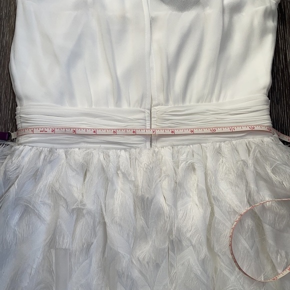 White Sleeveless Formal Prom Dress - Picture 16 of 16